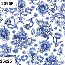 4 x delft blue and