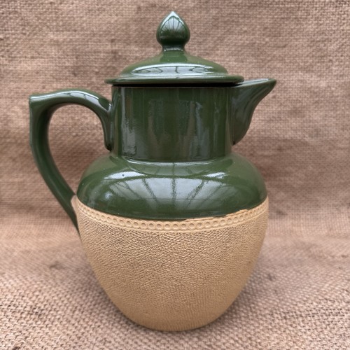 Retro green stoneware coffee - retro,