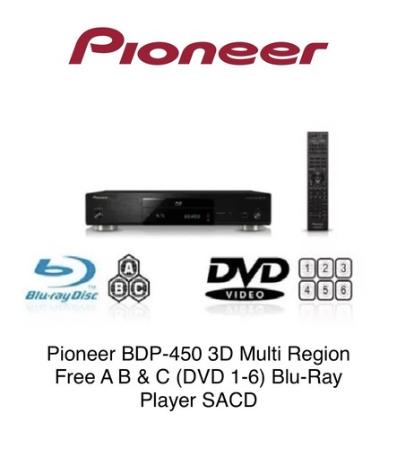 Pioneer bdp 450 - 3d, multi