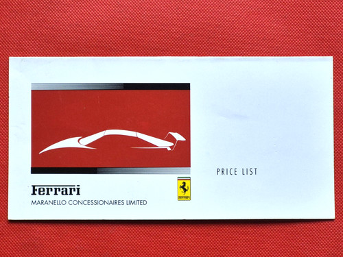 1993 ferrari price list - list, uk