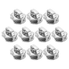 10 Pcs Zipper Sliders, #10 Zipper Pull Replacement for Sewing Bags, Dark Silver