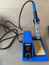 Draper 61478 Soldering Iron Station 40W Cleaning Sponge Temperature Control 230V