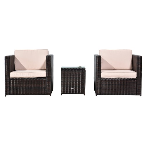 Outsunny 3pcs patio seater - 2,