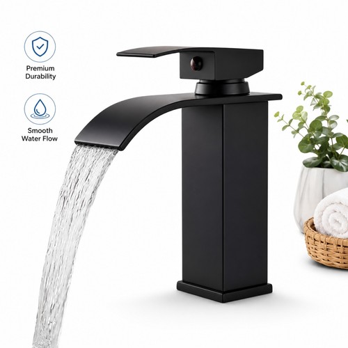 Waterfall bathroom sink tap - bathroom,