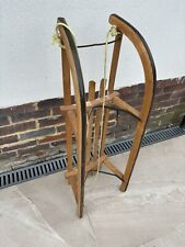 Vintage Davos Sledge Sleigh Sled Wooden Slatted Wood Toboggan Christmas Decor