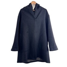 Vintage St Michael Coat Size UK 18 Wool Mix Hooded Cocoon Minimal Lagenlook M&S