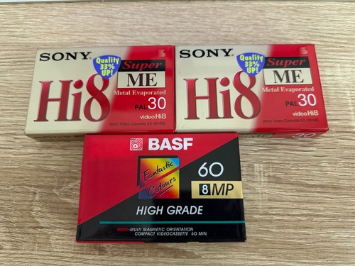 Video8 and hi8 tapes - video8, basf