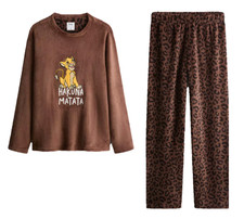 Fleece Pyjamas DISNEY LION KING Ladies Women 6 to 24 Soft Warm Nightwear Primark