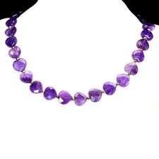 22Ct Tennis Necklace Heart