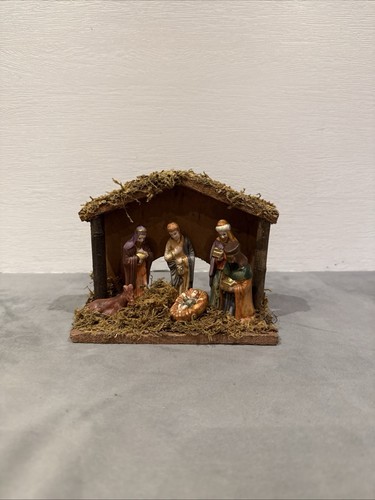 Vintage nativity manger scene - manger,