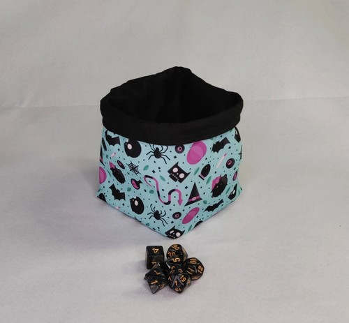 Halloween blue dice bag - halloween,