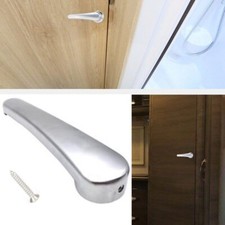1/2X Toilet Door Handle for Elddis Compass Bailey Hymer Caravan Motorhome Silver