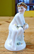 Vintage Royal Crown Derby The Infant Seasons Spring 4.5" Bone China Figurine