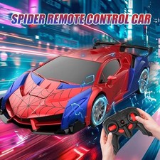 Remote Control Spider Transform Car with Lights 360° Rotation Toy Ages 4-10