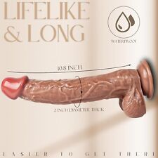 Big Huge Dildo Realistic Dildo 10 Inch Cock Realistic Penis Sex Toy For Women
