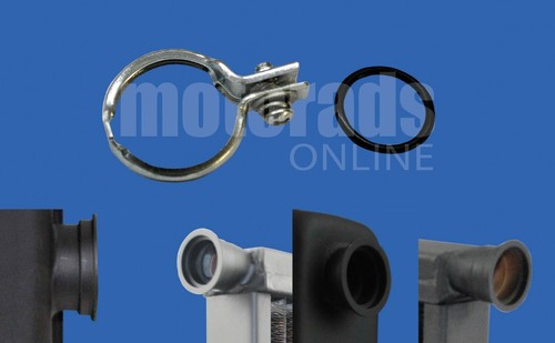 Heater matrix pipe clips