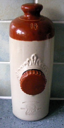 Antique stoneware foot bed - stoneware, foot/bed