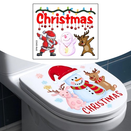 Christmas toilet sticker - christmas,