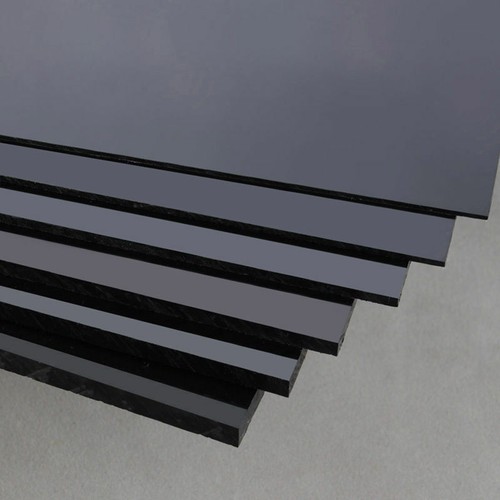 Black abs plastic - black, sheet