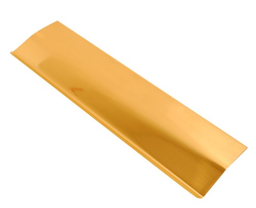 Polished brass internal letter - brass,