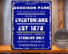 EVERTON Stadium Football  Vintage Metal Wall SIGN RSS3