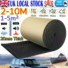 10M coustic Foam Tiles Wall Panels Car Studio Sound Proofing Insulation Mat 20mm