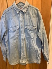 Mens Vintage Light Blue Denim