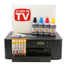 EDIBLE PRINTER KIT 4 Canon TS705A Cartridges, Ink Refills, 25 Wafer Paper, Guide
