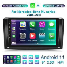 Apple CarPlay For Mercedes Benz ML-W164 X164 9" Android 13 Car Stereo Radio GPS