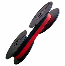 TYPEWRITER INK RIBBON OLYMPIA SM2 SM24 SM33 SM4 SM7 SM8 SM9 BLACK / RED 1001FN