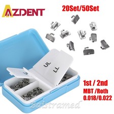 AZDENT Dental Orthodontic Buccal Tubes 1st 2nd Molar Tube Roth MBT 022 Bondable