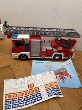 Playmobil 4820 Fire Engine Rescue Truck With Long Extending Ladder & Accessories