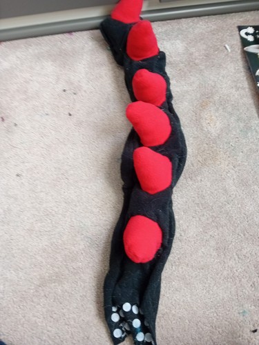 Red and black fursuit - , spiked