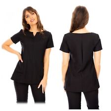 SIDE POCKET SPA BEAUTY HAIRDRESSING NAIL SALON MASSAGE THERAPIST TUNIC UNIFORM