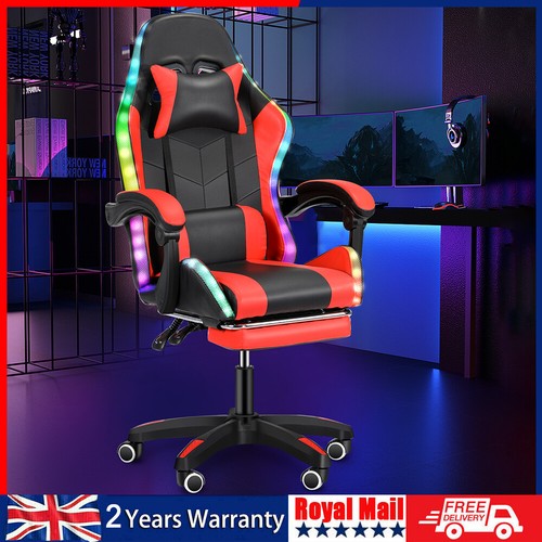 Gaming chair with rgb - chair, led