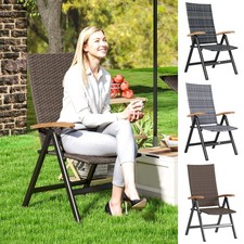Rattan Garden Chair, Folding