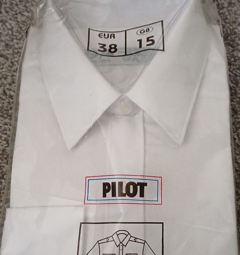 Pilot men white solid - white, dress