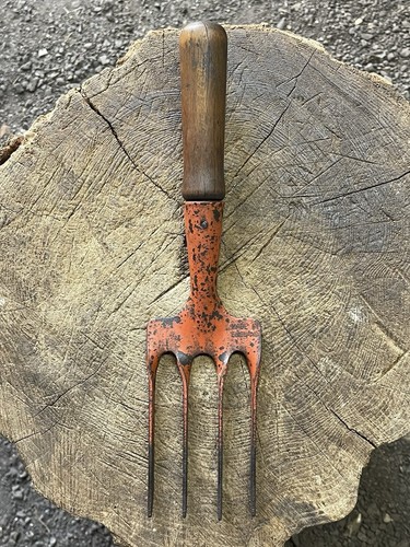 Vintage garden hand fork - vintage,