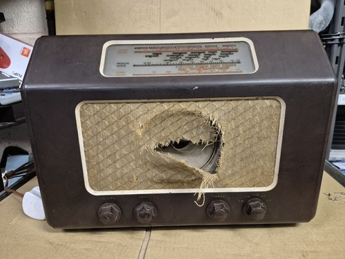 Vintage marconi radio untested - marconi,