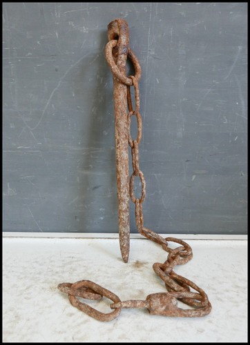 Antique horse animal tether - horse,