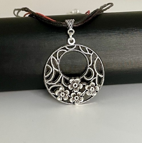 Silver tone with coral - silver, and
