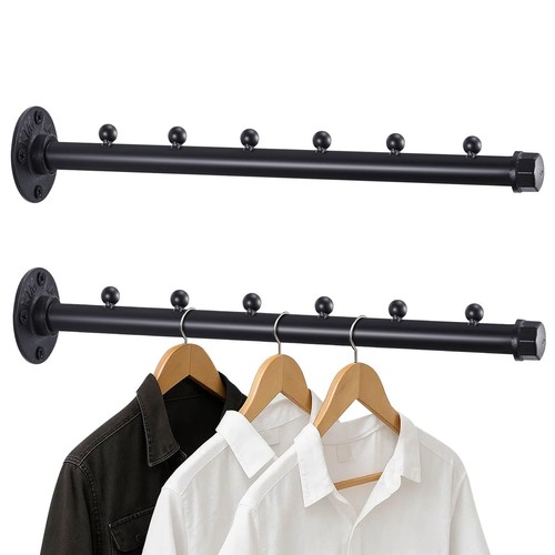 Pipe clothing rack - clothing, wall