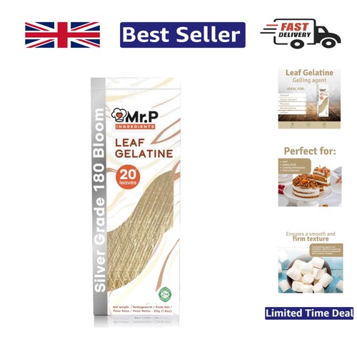 Beef gelatine sheets 50g - 20,
