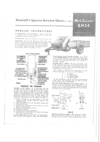 Bentalls muck spreader bms4 - spreader,