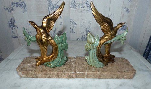 French art deco - art, golden