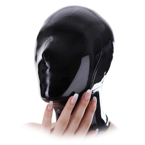 Latex hood rubber mask with - latex,