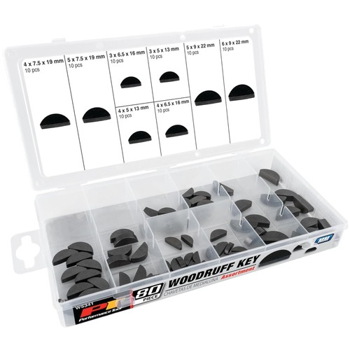 80pc woodruff key - key, assortment
