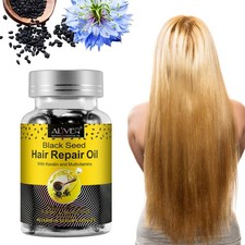BLACK SEED OIL Hair REPAIR Capsules Dry Damage Hair, Split Ends Hair Treatment