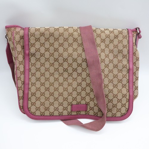Gucci canvas beige pink - gucci, beige/pink