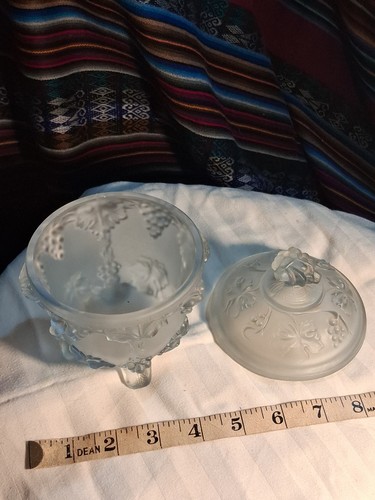 Vintage french blue frosted - french,